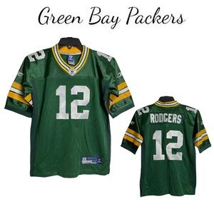 NWT Aaron Rogers NFL/Reebok Youth Green Bay Packers Jersey